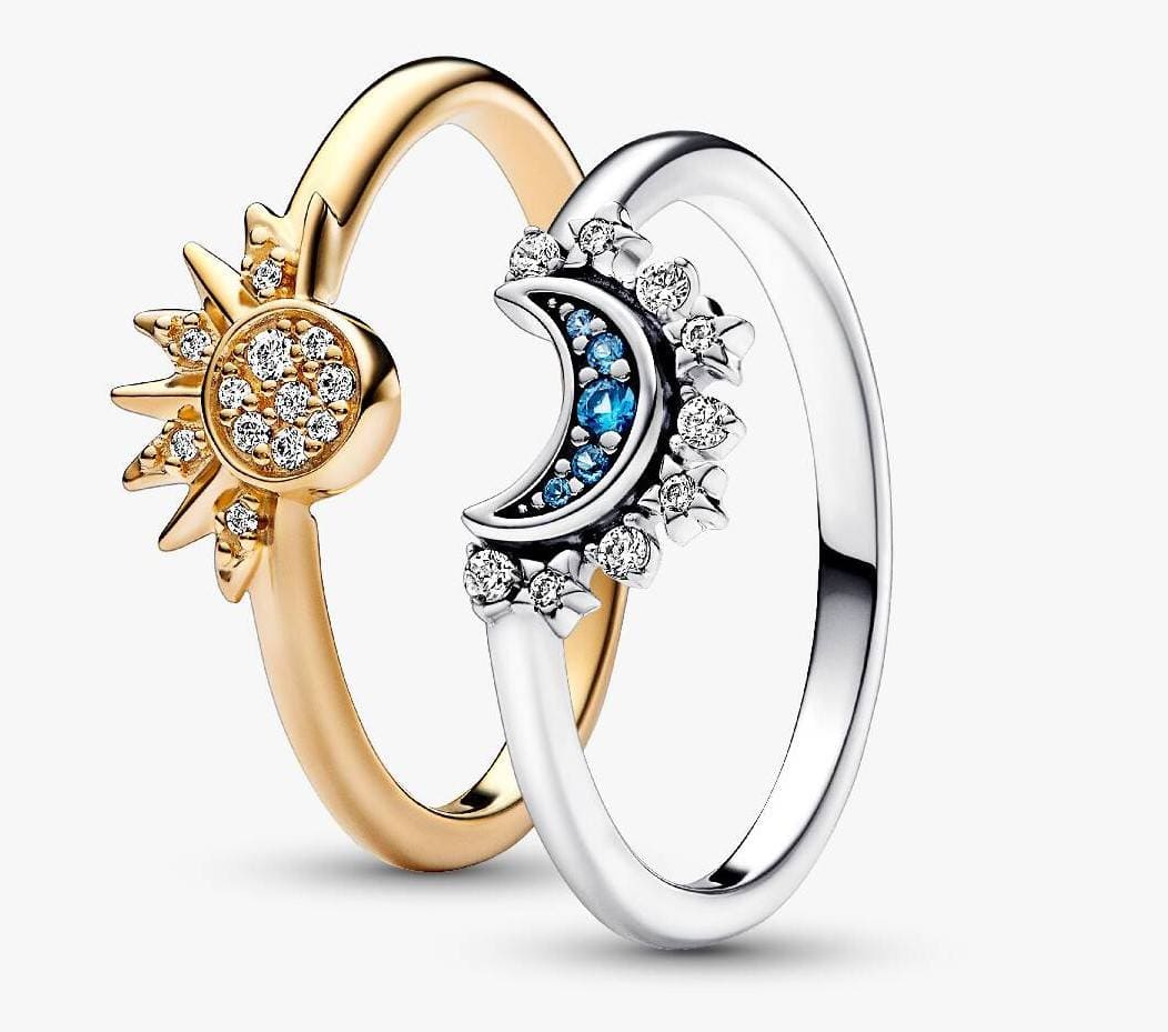 Moon and Sun Ring Set de Pandora