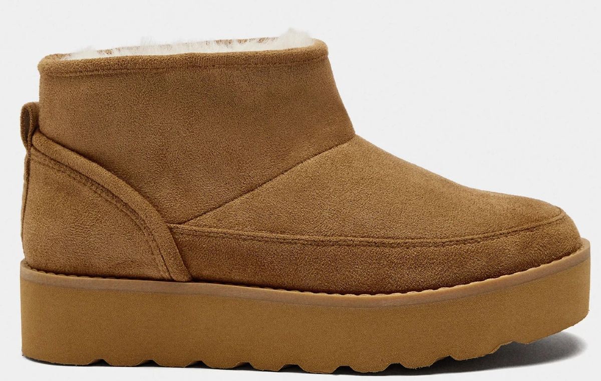 Botines efecto piel con forro de Parfois