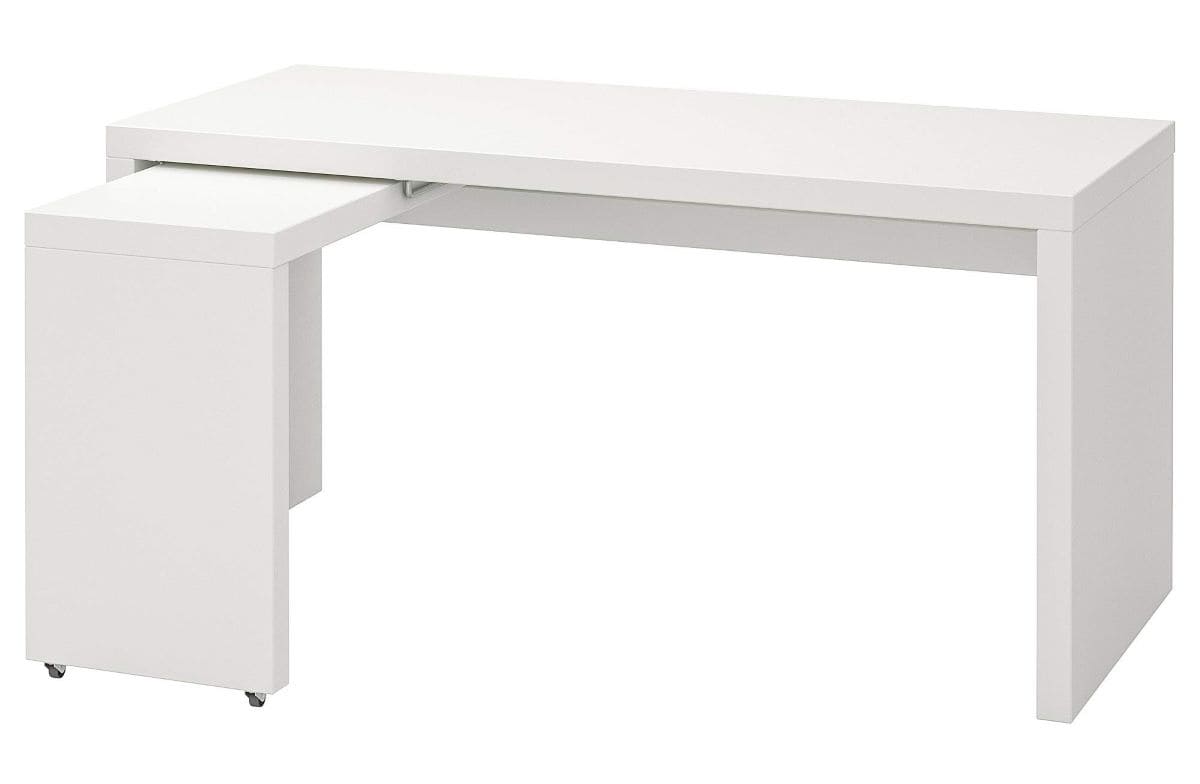 Escritorio con tablero extraíble MALM