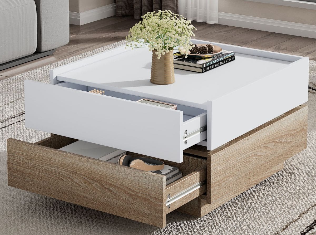 Mesa de centro con dos niveles Redom de Leroy Merlin