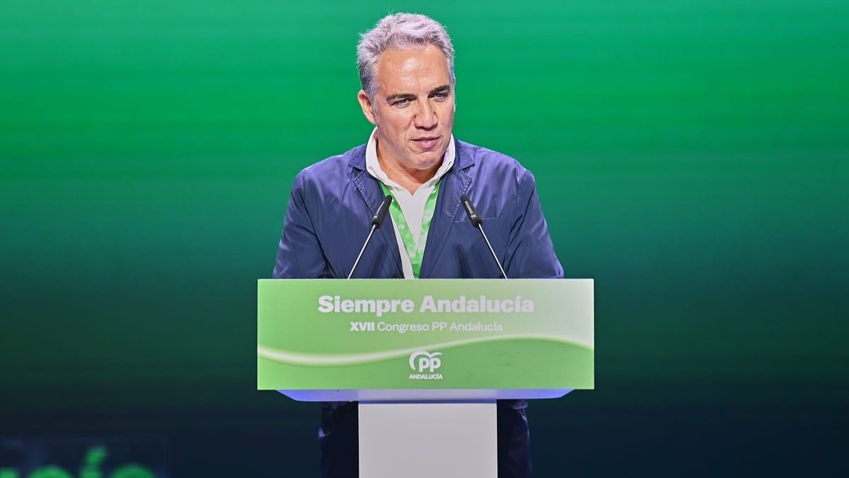 Bendodo, durante su intervención en el Congreso Regional del PP | Salvador López Medina