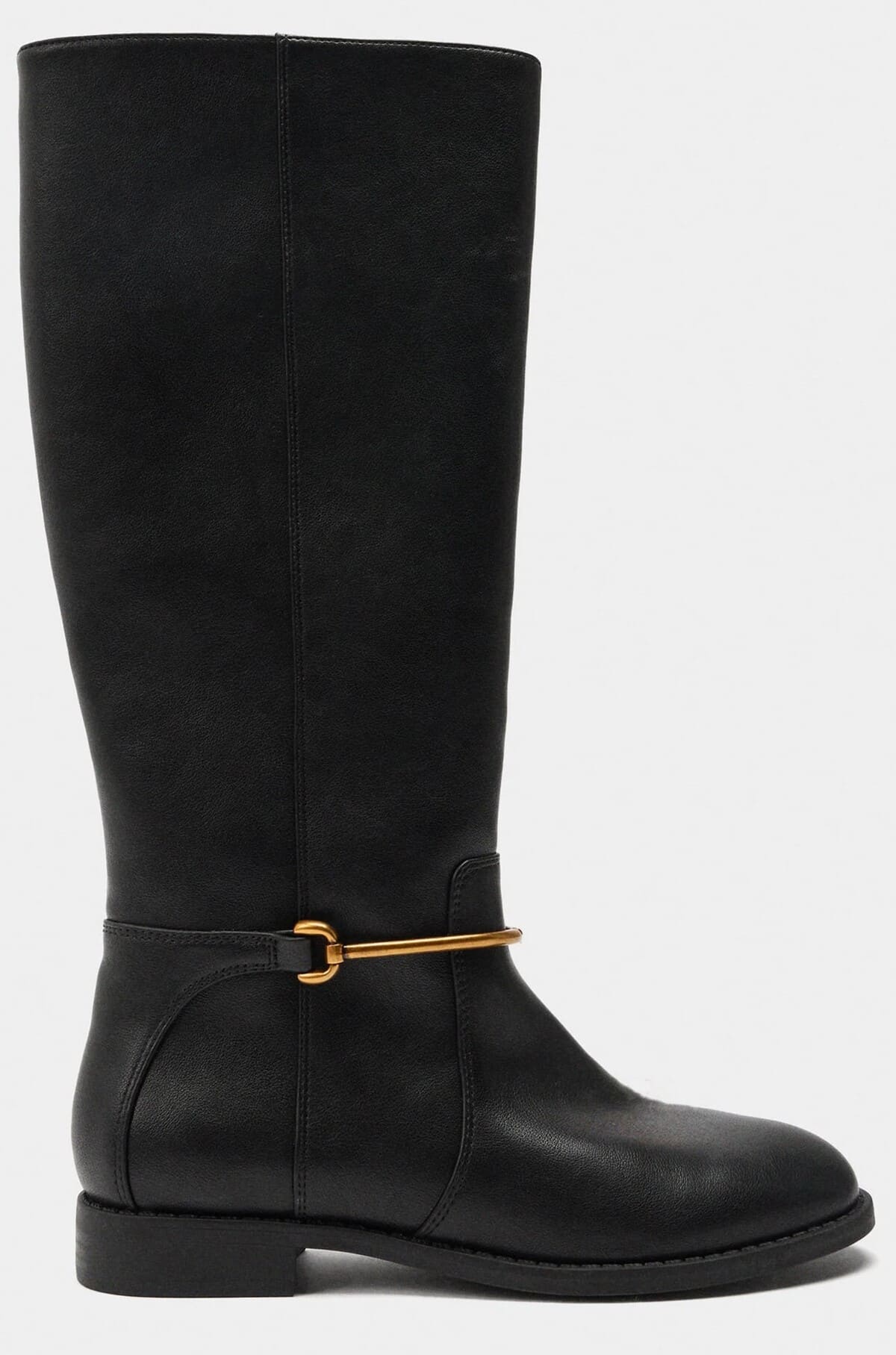 Botas altas con detalle metálico