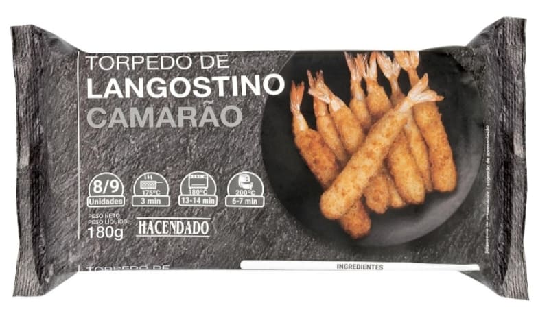 Torpedos de langostino Hacendado ultracongelados (2)