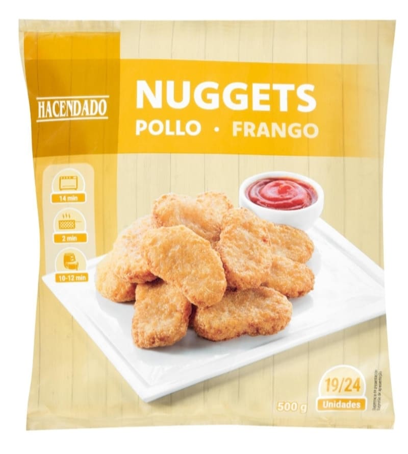Nuggets de pollo Hacendado ultracongelados