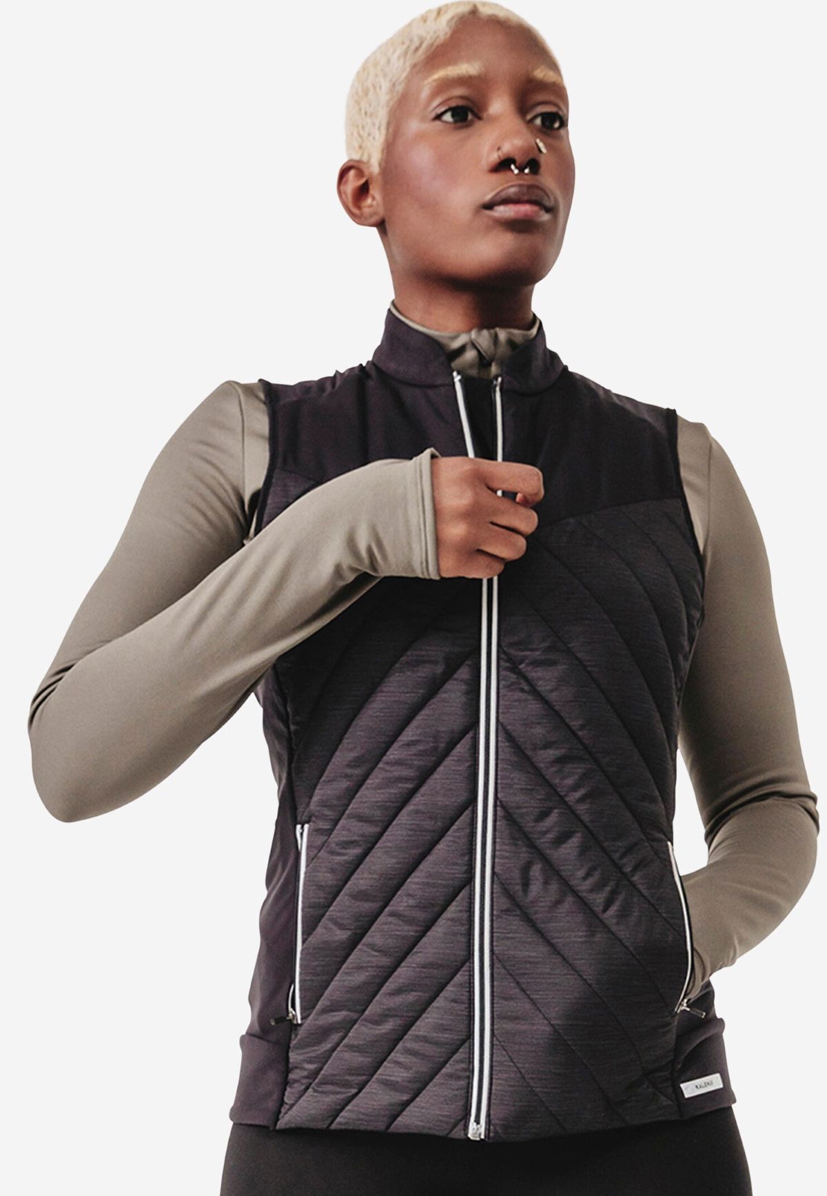 Chaleco acolchado Kiprun Warm de Decathlon