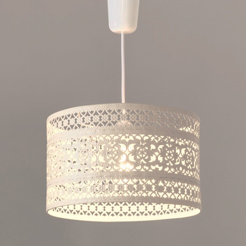 Lámpara de techo de metal beige en Leroy Merlin