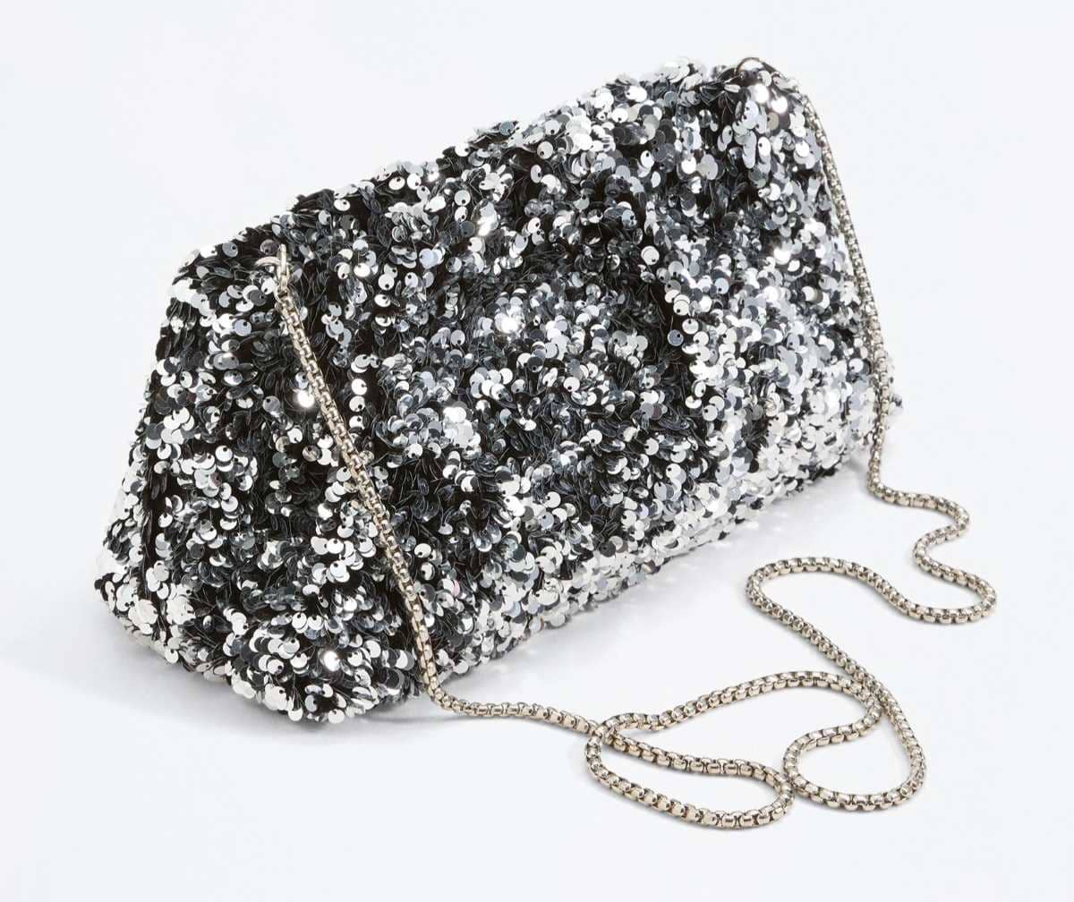 Bolso bandolera lentejuelas de Lefties