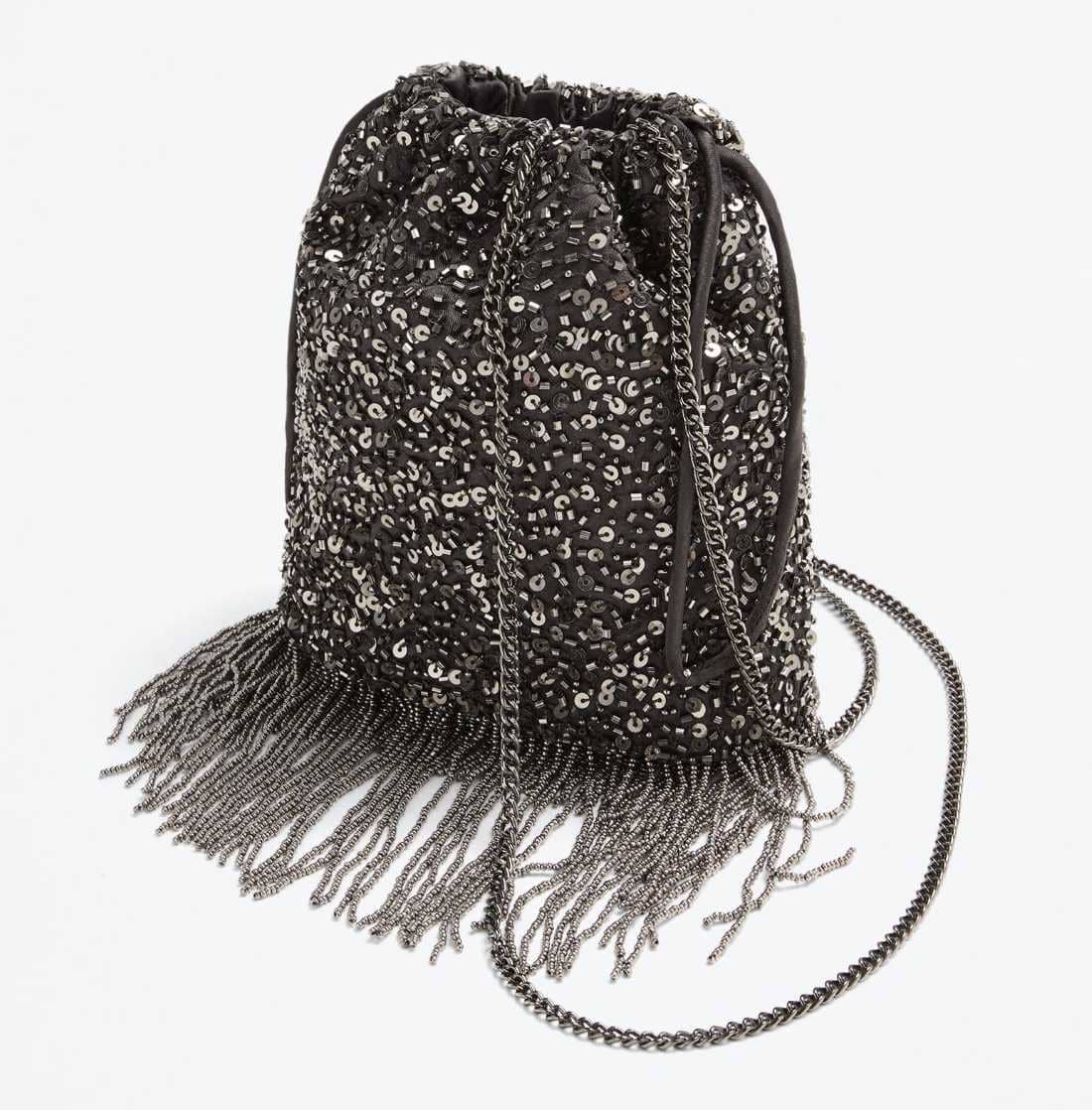 Bolso bombonera bandolera abalorios de Lefties