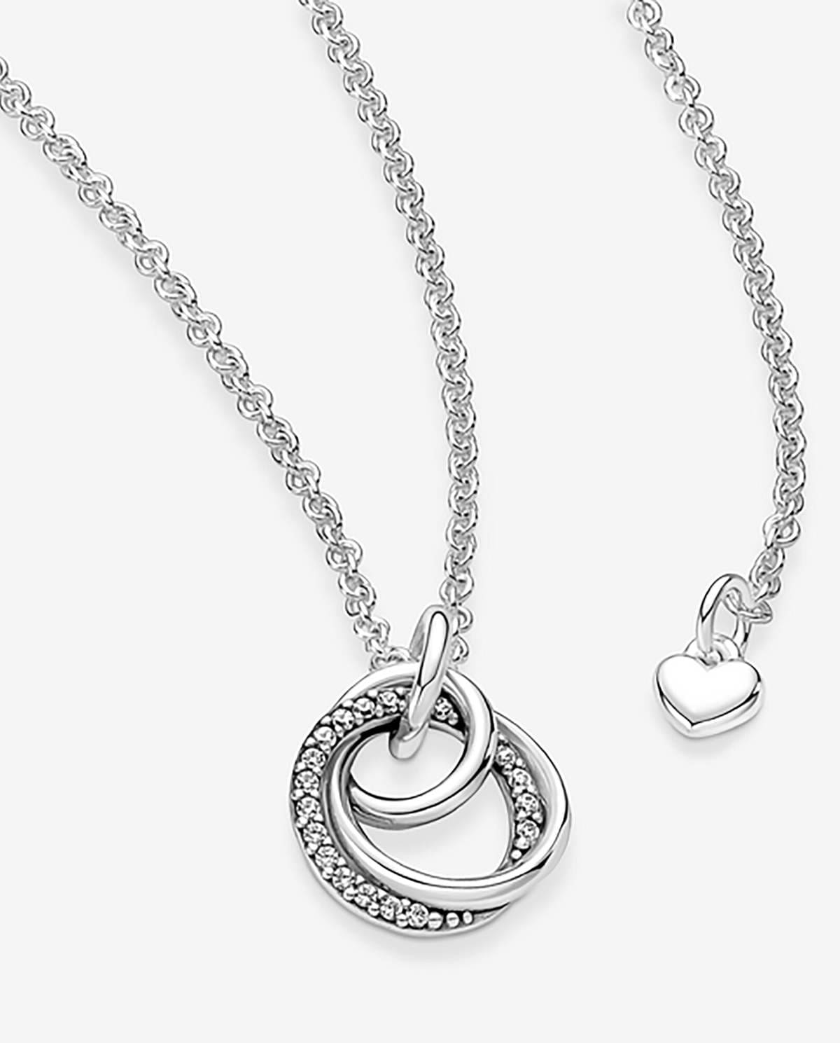 Collar con colgante círculo familiar siempre collar círculos entrelazados en dos tonos pandora signature de Pandora en El Corte Inglés