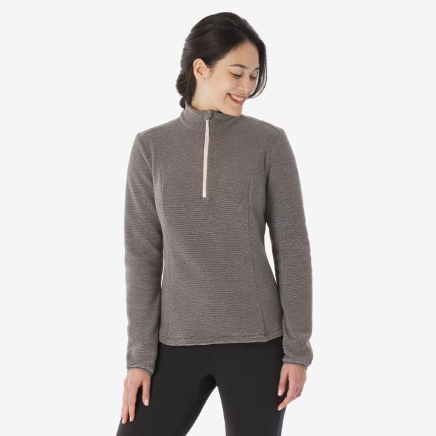 Forro Polar montaña y trekking media cremallera Mujer Quechua MH100 en Decathlon