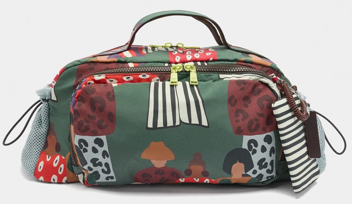 Bolso de deporte estampado de nylon