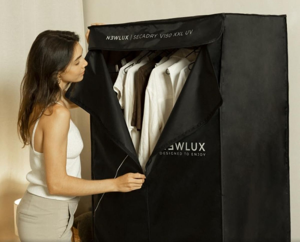 Secadora de ropa eléctrica portátil NEWLUX de Amazon