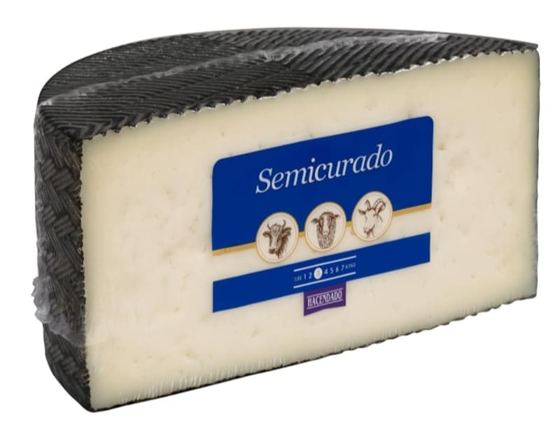 Queso semicurado mezcla Hacendado