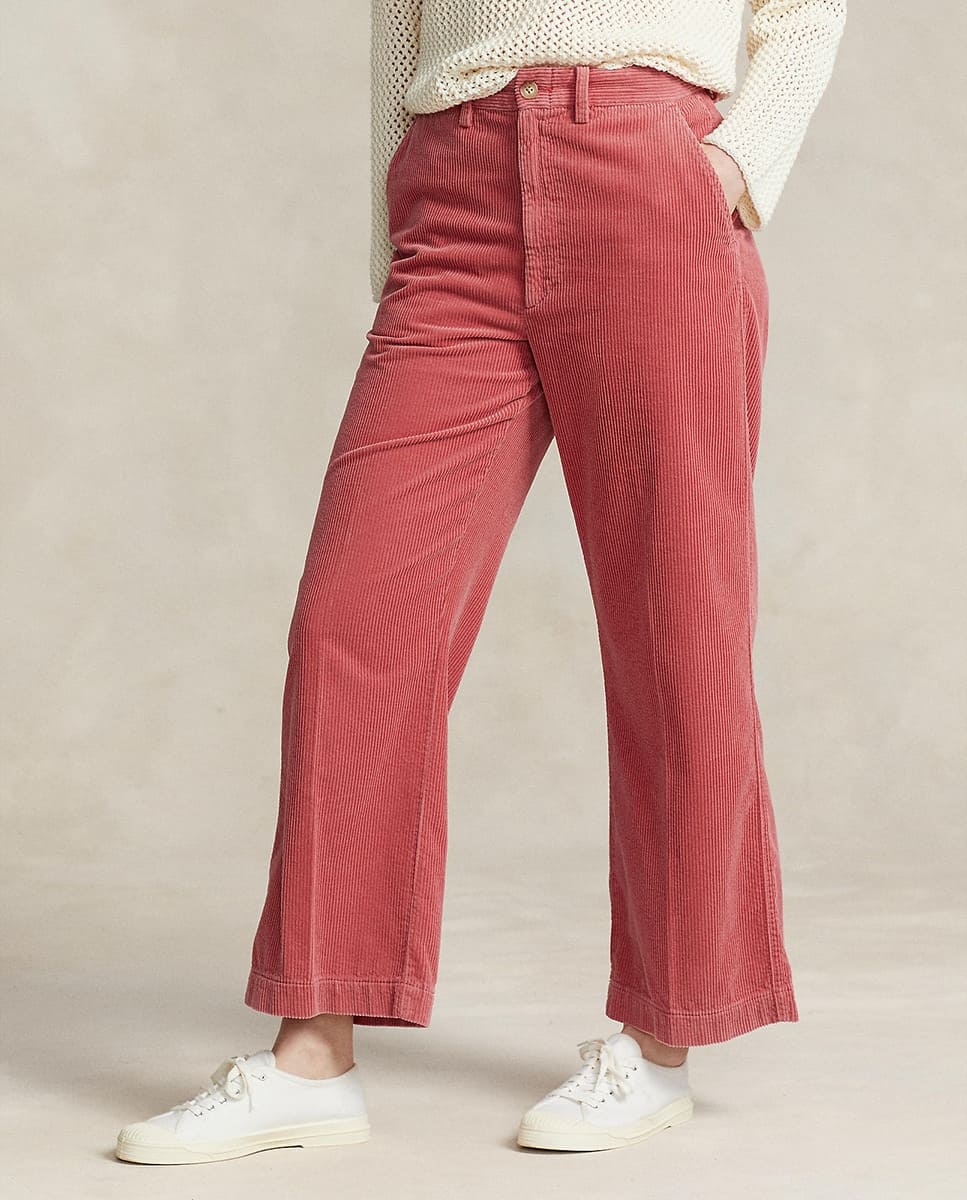 Pantalones rectos de algodón