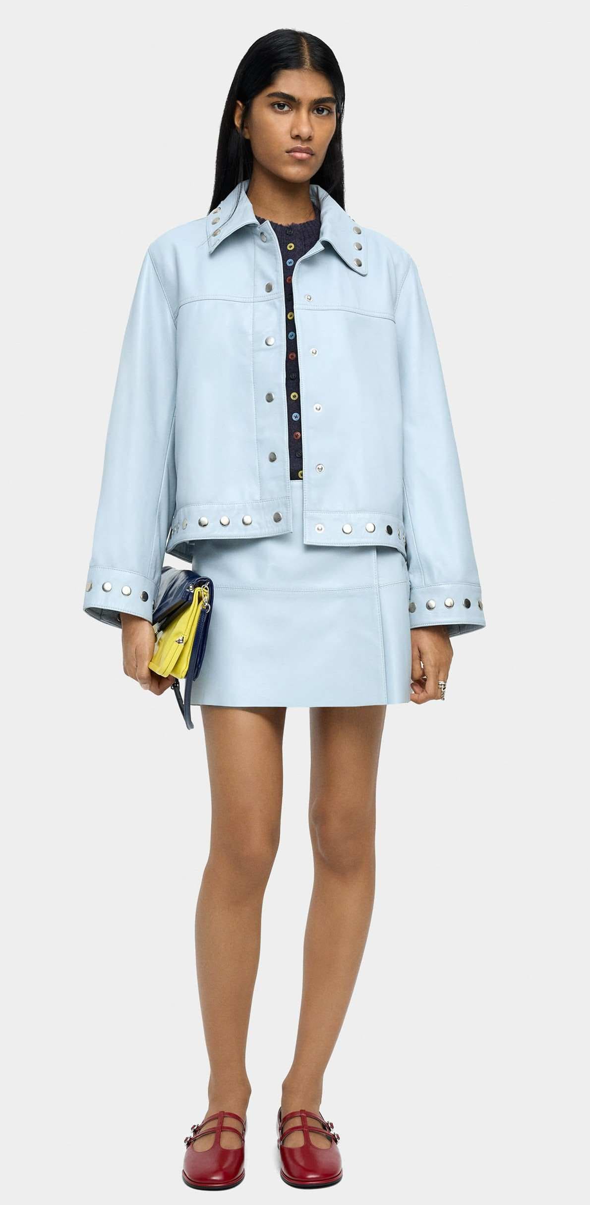 Chaqueta de cuero con tachuelas de Parfois