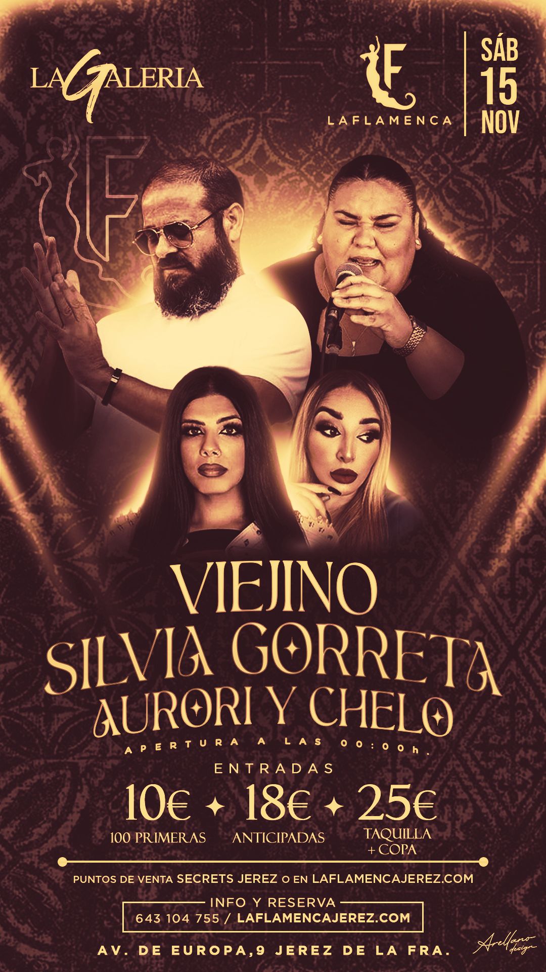 Cartel del concierto de La Flamenca