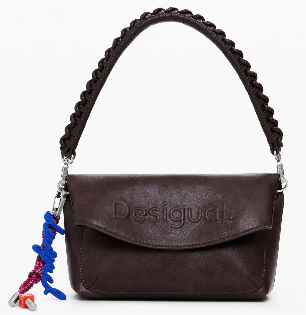 Bolso efecto antelina con logo de la marca 3D