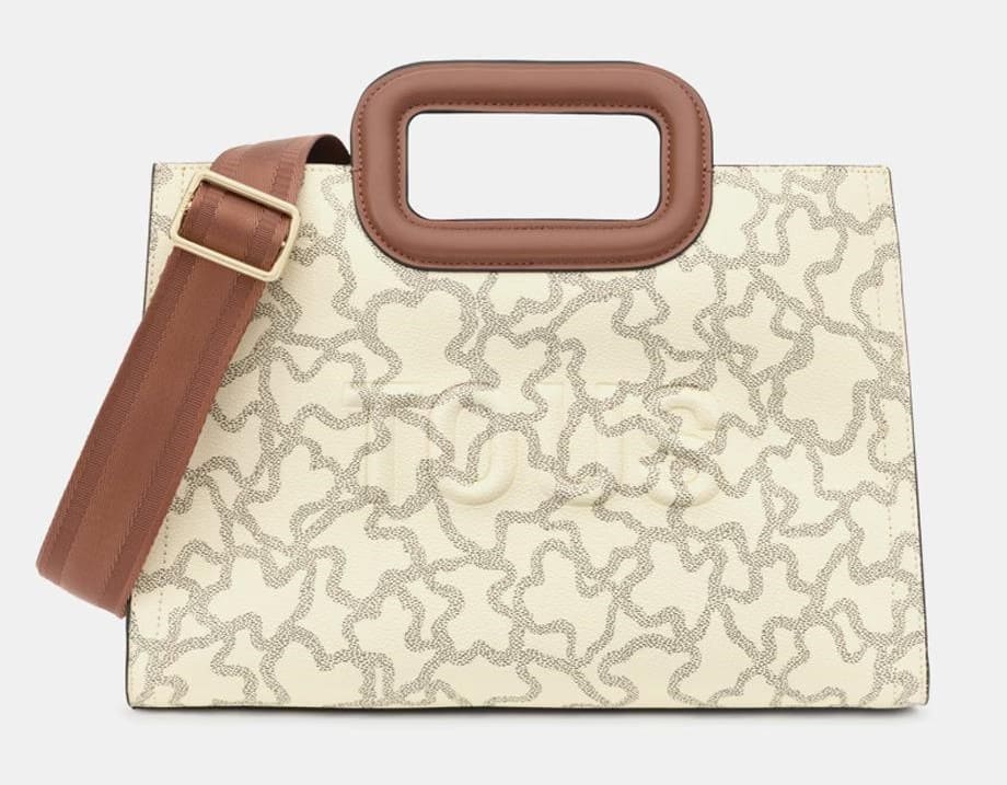 Shopper mediano estampado con doble asa