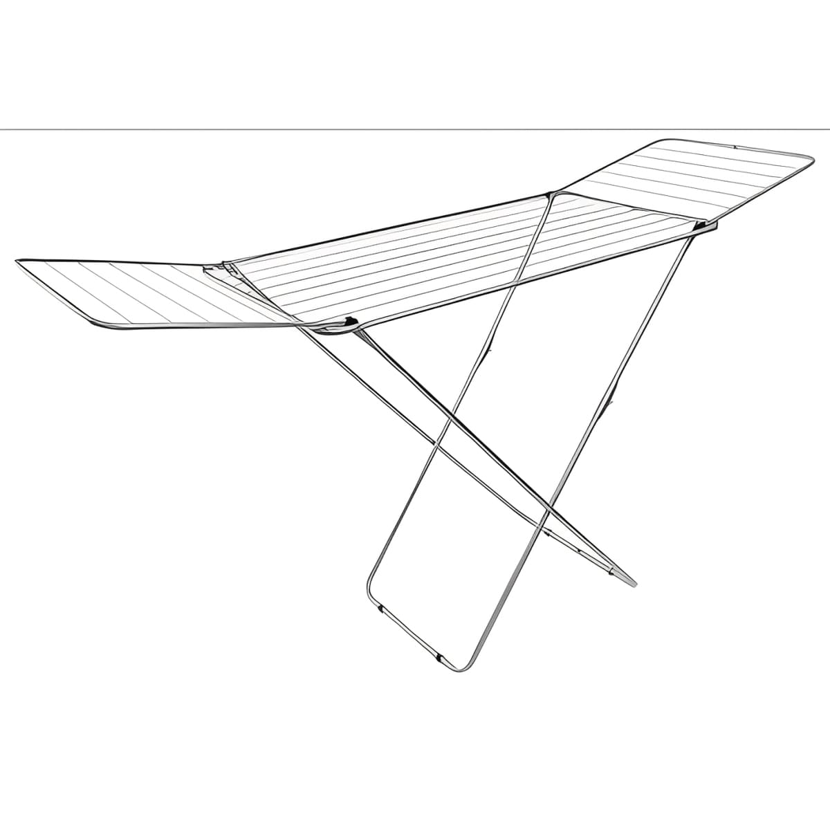 Tendedero plegable con alas CUNCIAL