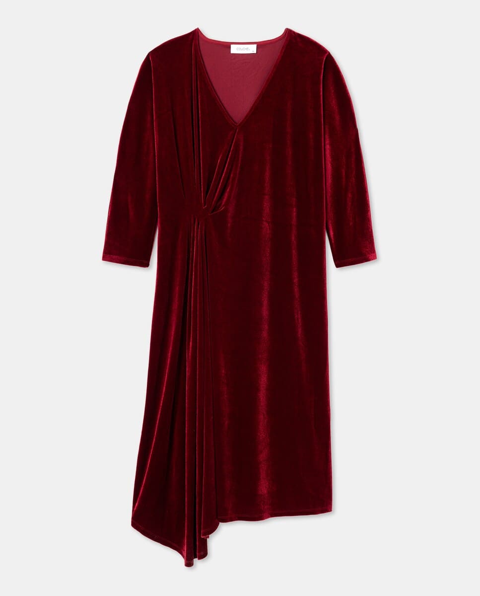 Couchel vestido midi de terciopelo en El Corte Inglés