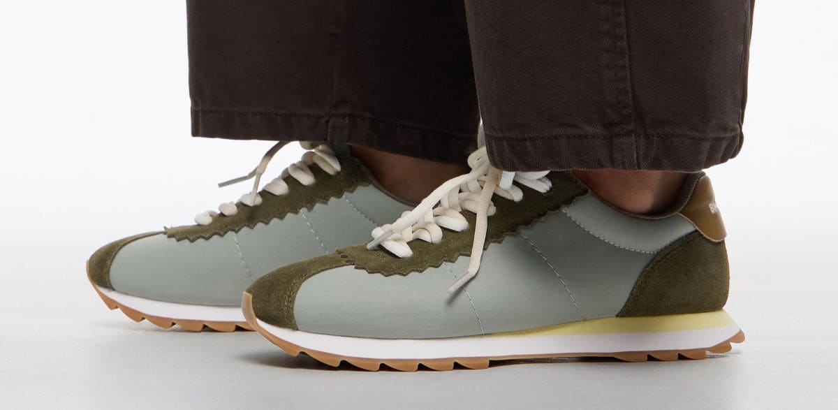 Deportiva retro 13 18 verde de Bimba y Lola