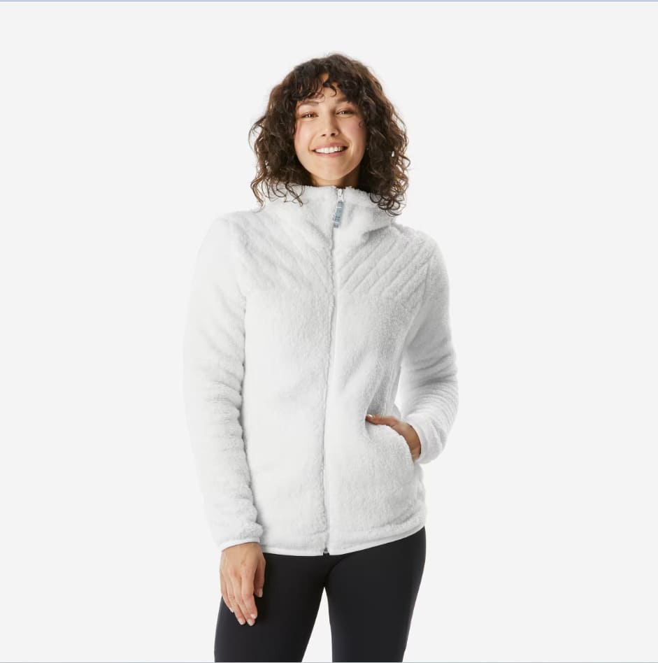 Forro polar de montaña y nieve cálido Mujer Quechua NH500 en Decathlon