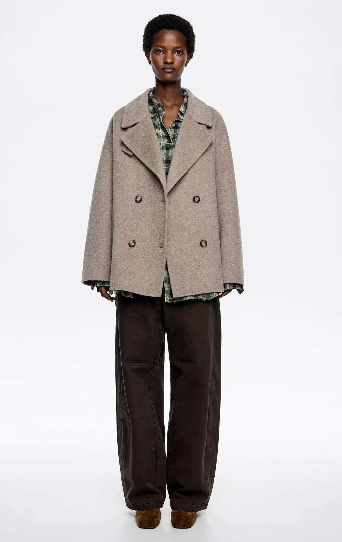 Bimba y Lola Abrigo de paño de mujer doble faz corto en El Corte Inglés