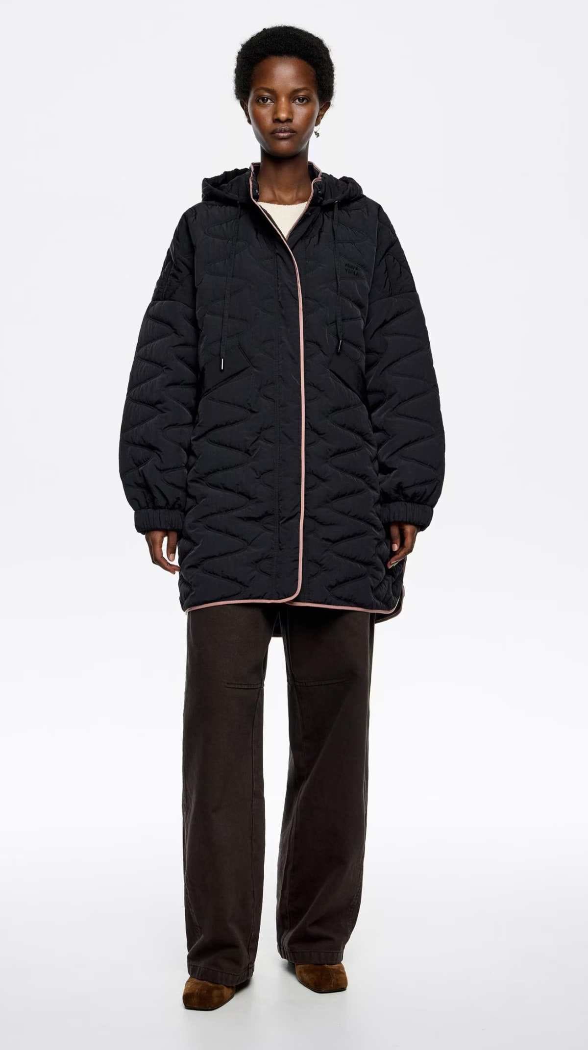 Bimba y Lola Plumífero de mujer acolchado con capucha en El Corte Inglés