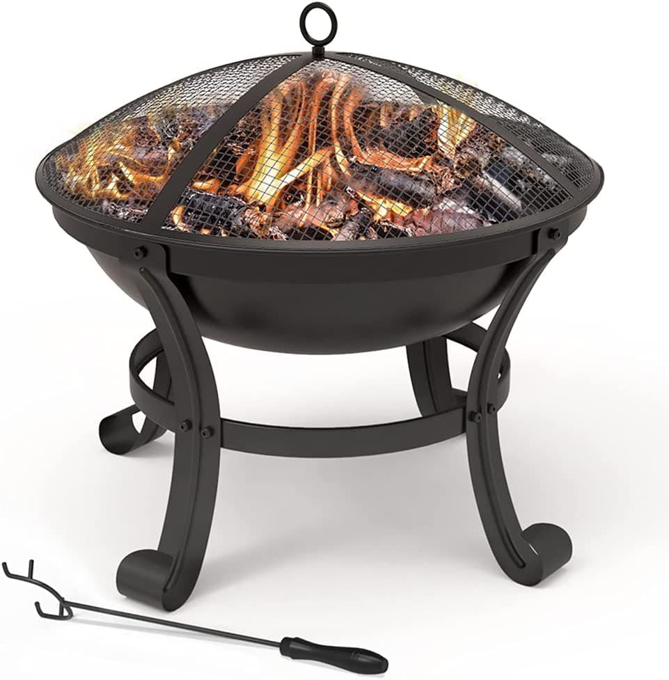 Brasero exterior 55 cm cuenco de fuego negro en Leroy Merlin