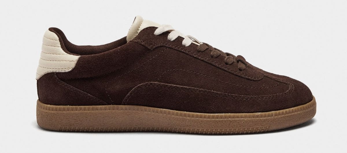 Zapatillas de cuero en contraste de Parfois