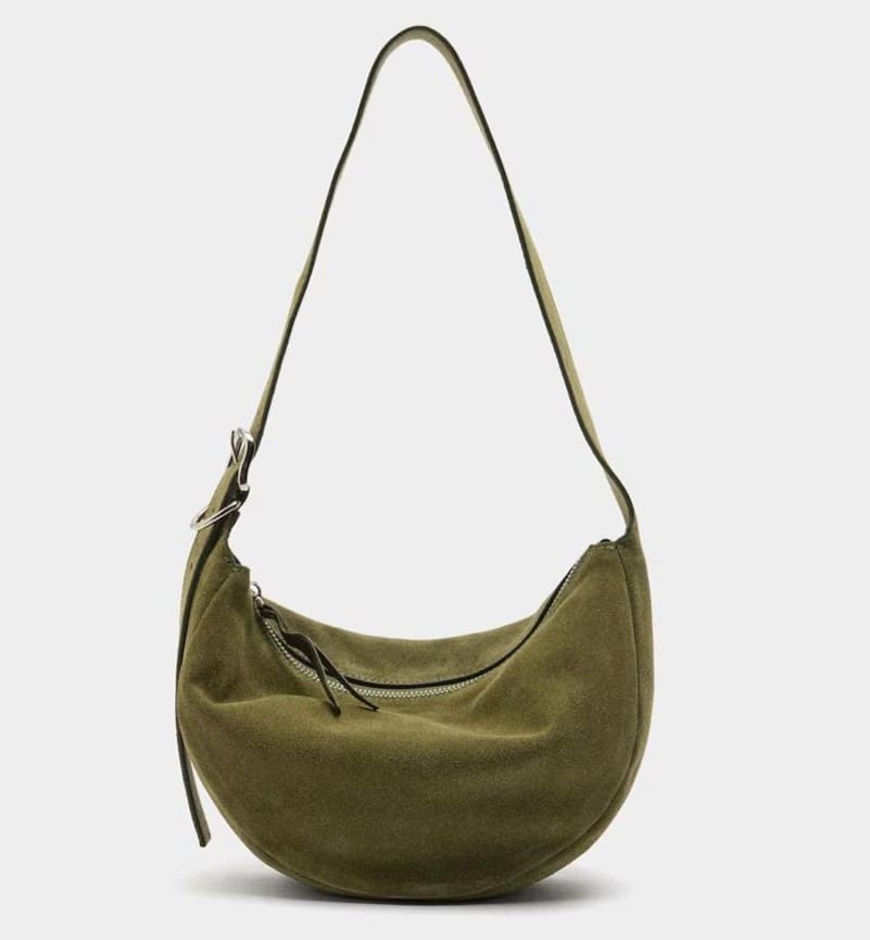 Bandolera de piel estilo hobo