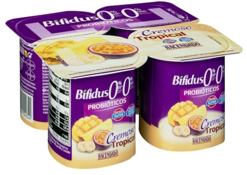 Bífidus cremoso desnatado Tropical Hacendado