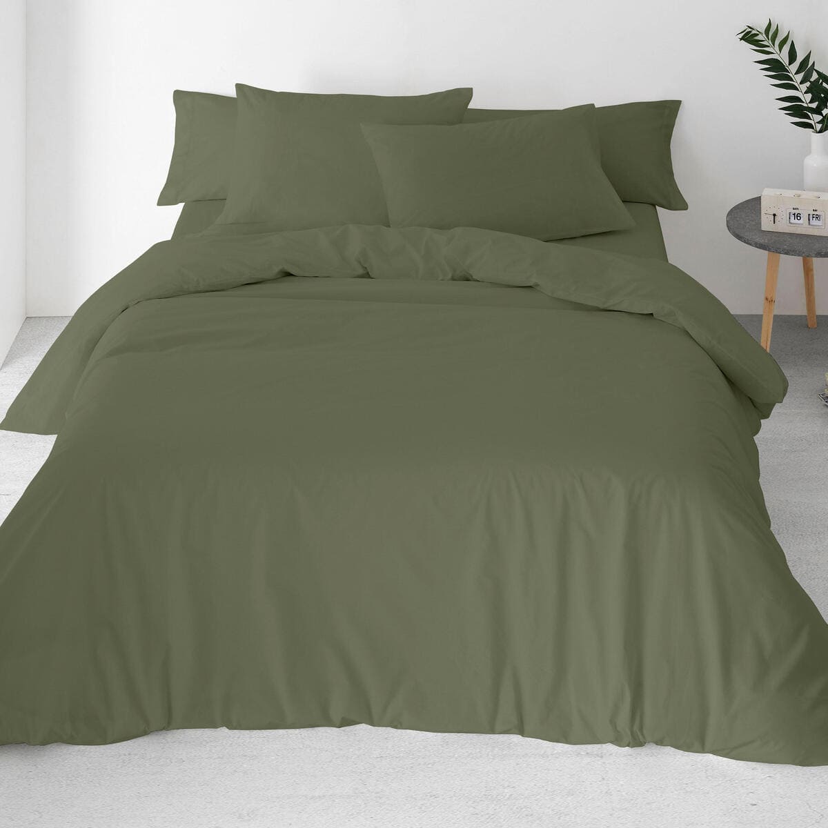 Funda nórdica Verde 75 de 240x220 cm + 2 fundas de almohada de 45x90 cm