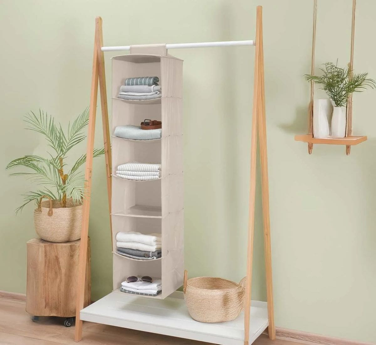 Organizador para colgar de fijación sencilla