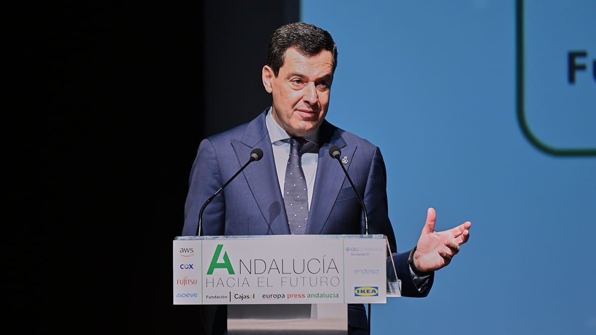 El presidente andaluz, durante su intervención | Salvador López Medina