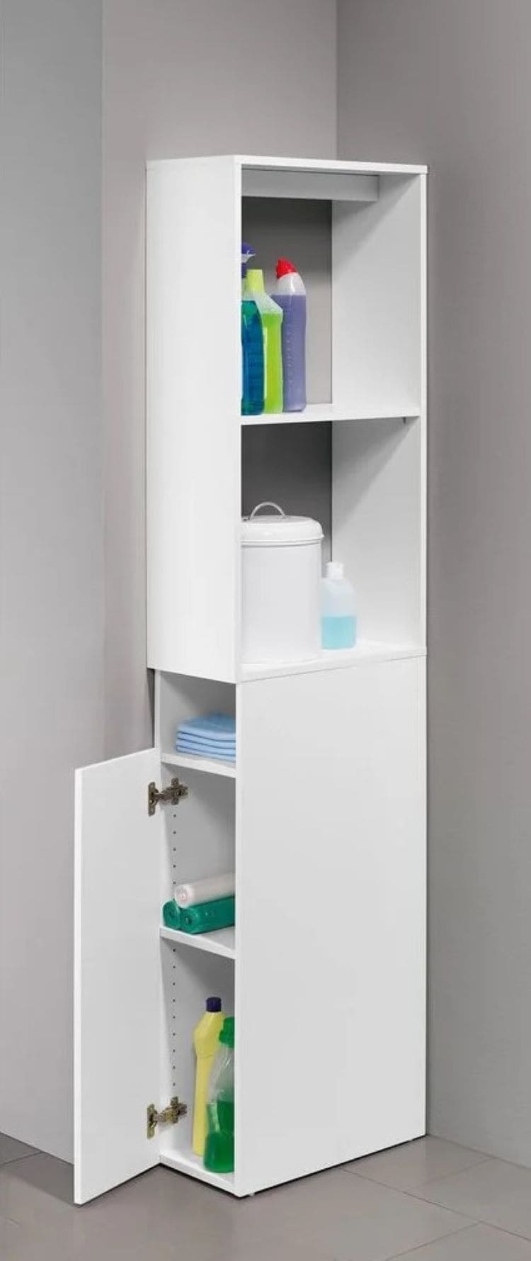 Estante con puerta y 2 compartimentos