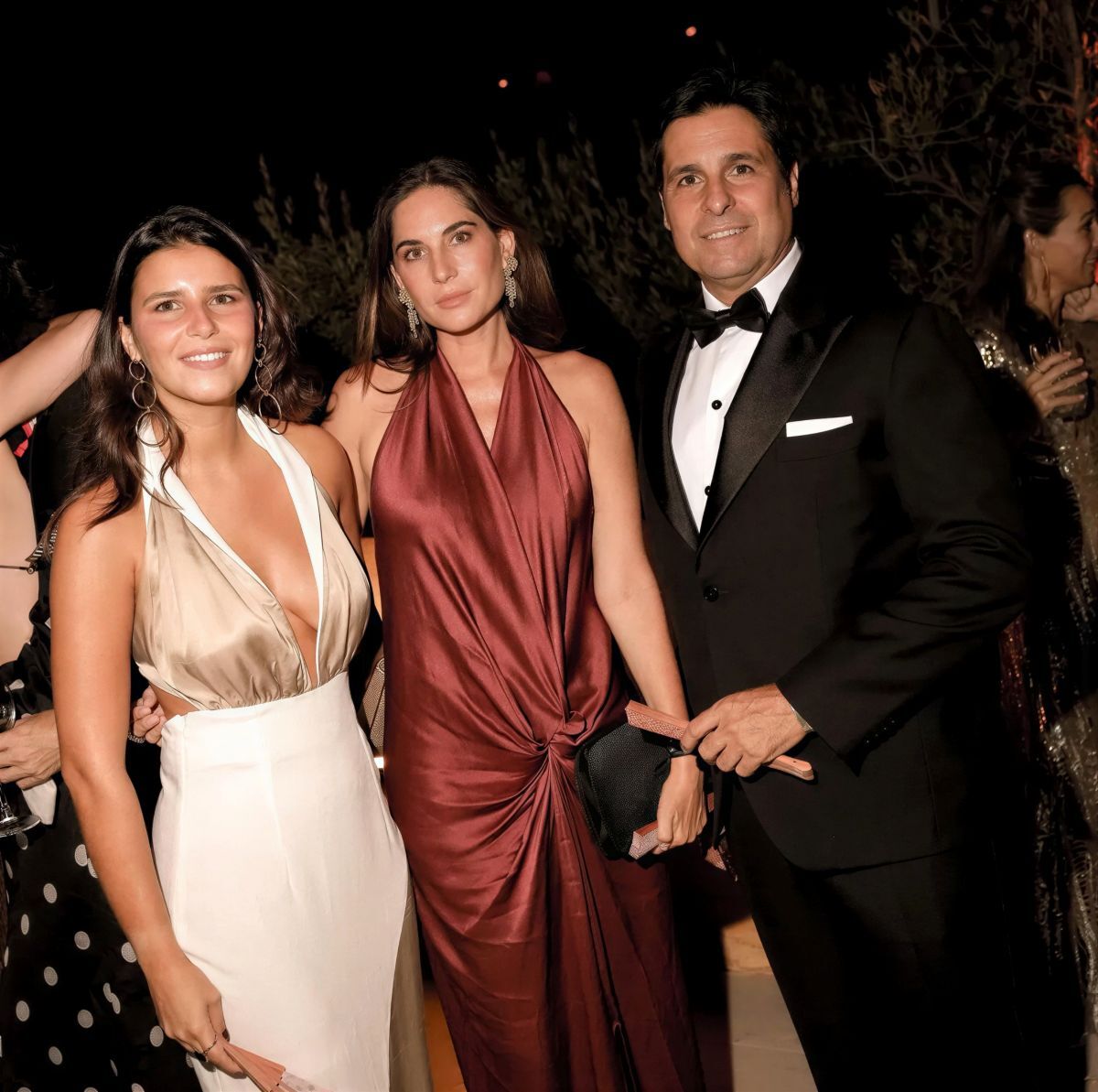 Cayetana Rivera y sus padres