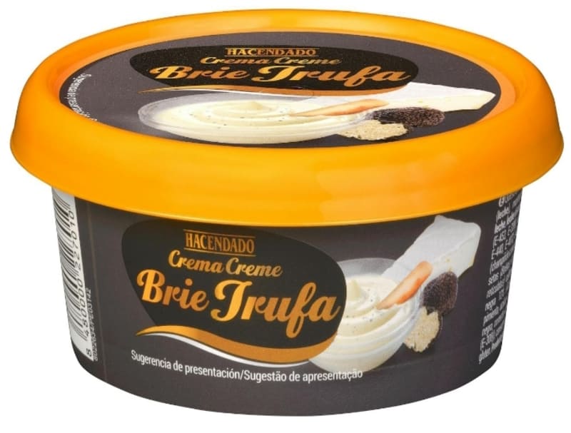 Crema de queso brie con trufa Hacendado