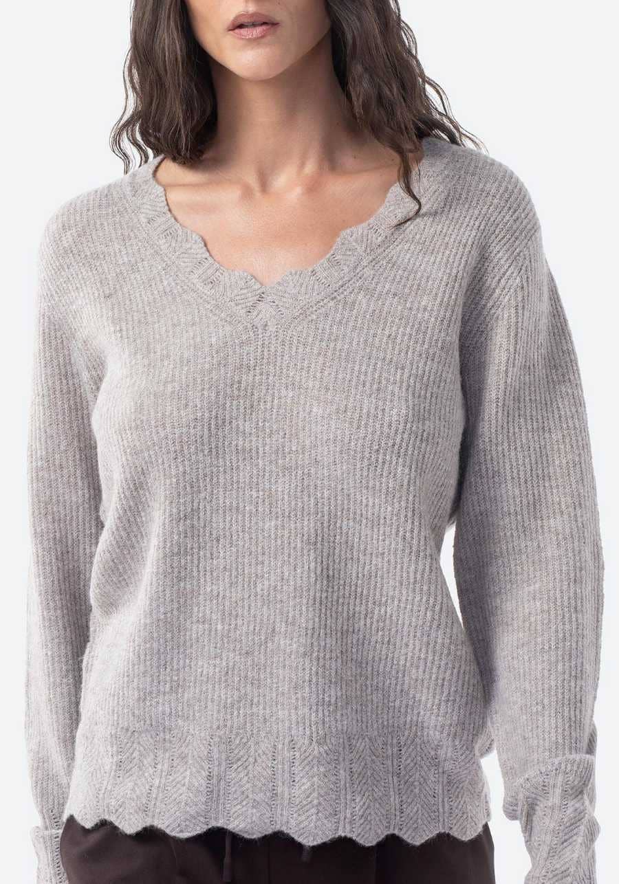 Jersey de manga larga y cuello pico de Mujer Colección Mery Turiel para TEX en Carrefour