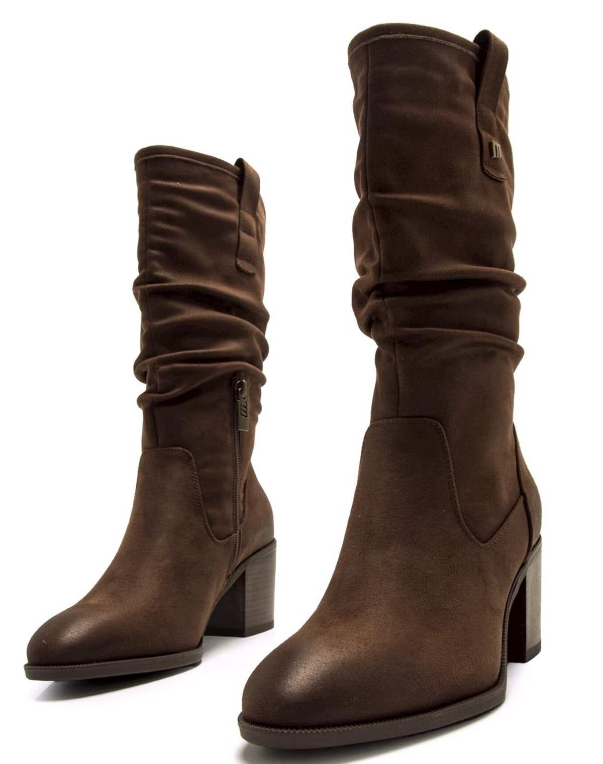 Mustang Botas altas de mujer con caña arrugada en El Corte Inglés