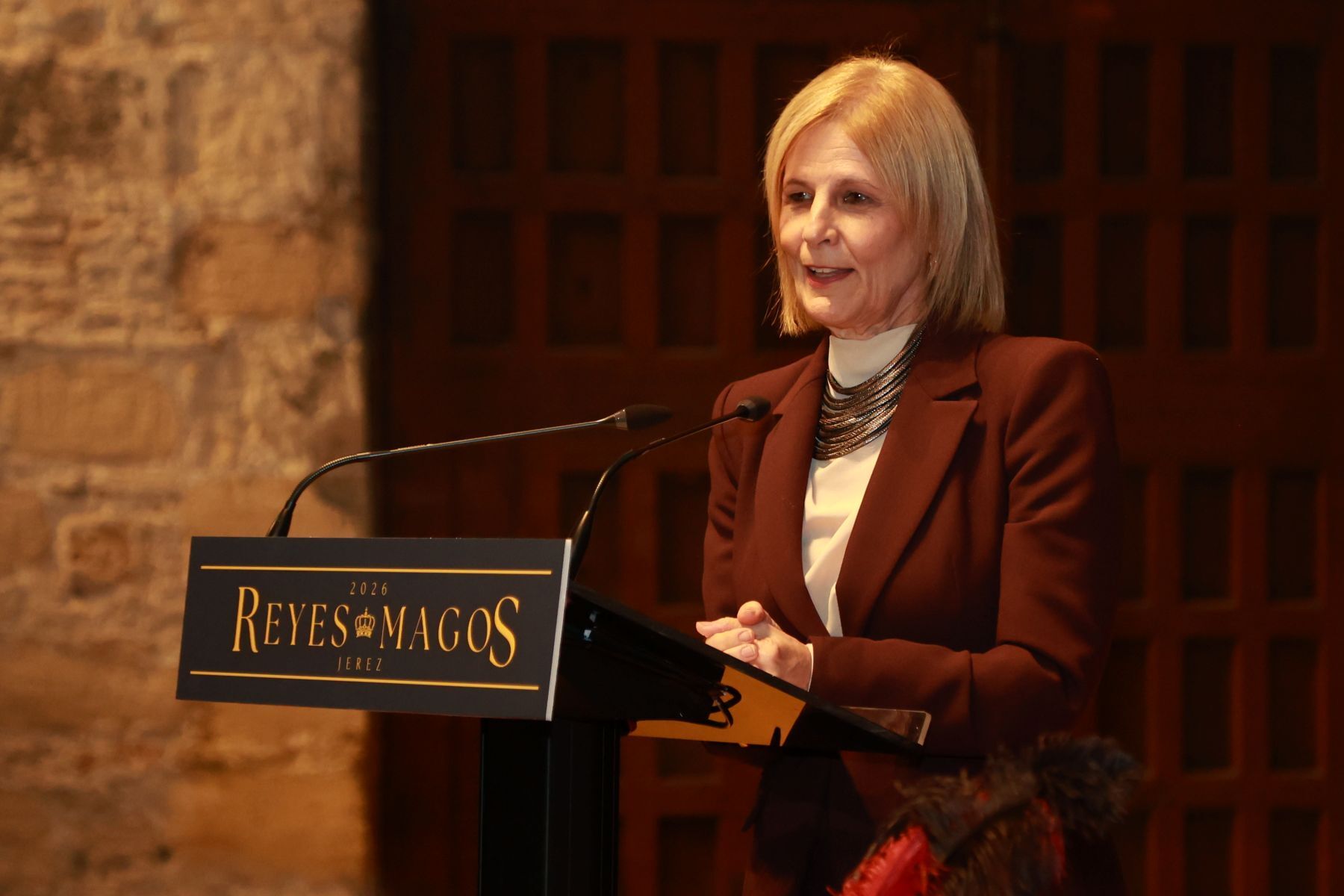 María José García-Pelayo durante su intervención en el acto | Cristo García