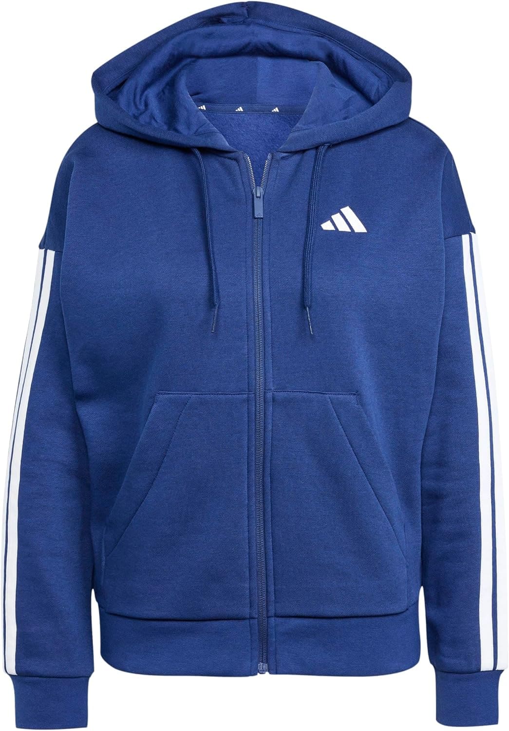 Sudadera con capucha Adidas Essentials 3-Stripes Full-Zip Fleece Hoodie
