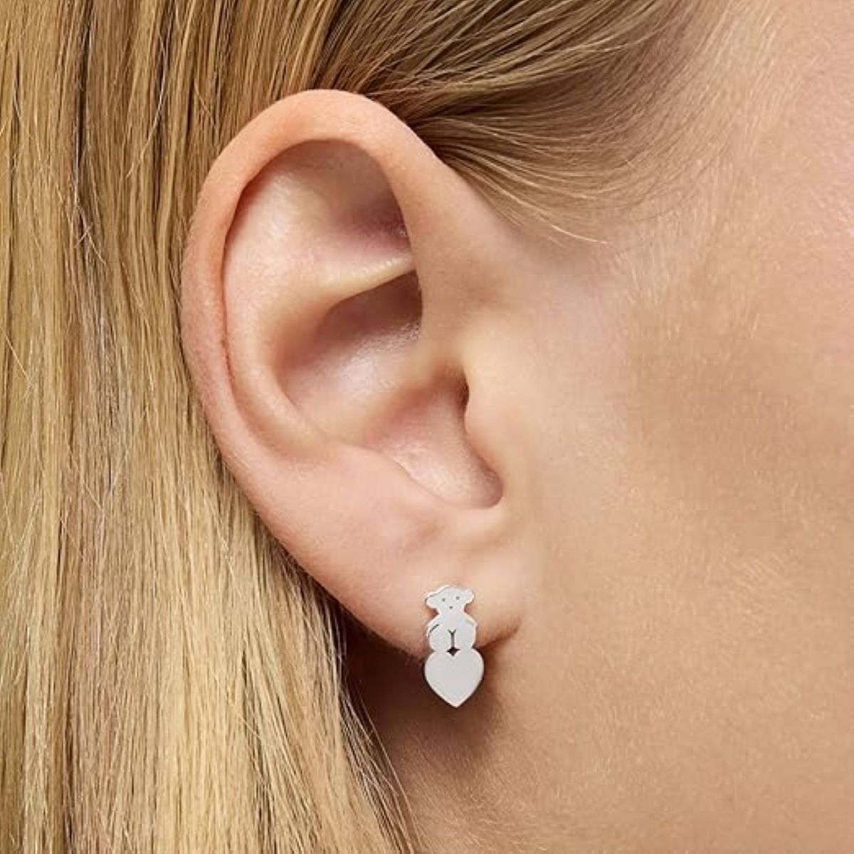 Pendientes de plata con motivo de oro colección Sweet Dolls Tous de Amazon