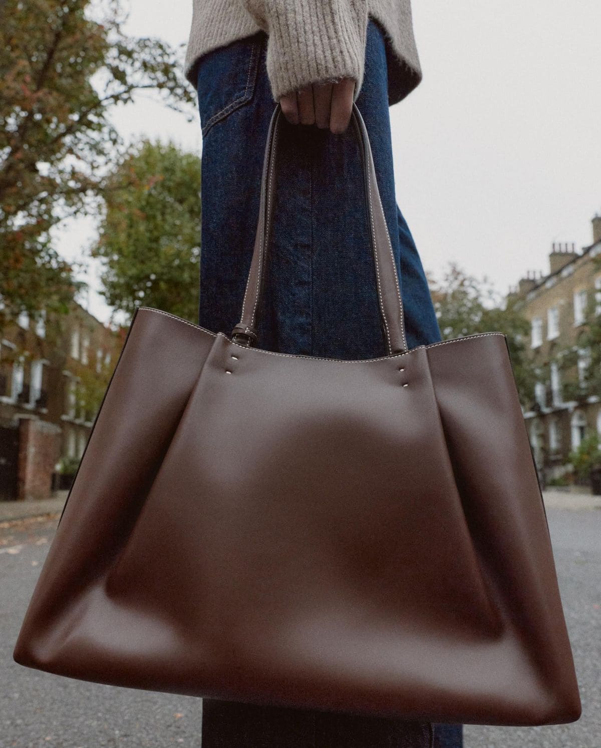 Bolso shopper pinzas de Zara