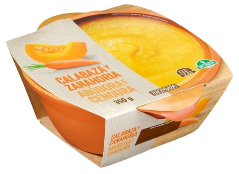 Crema de calabaza y zanahoria Hacendado