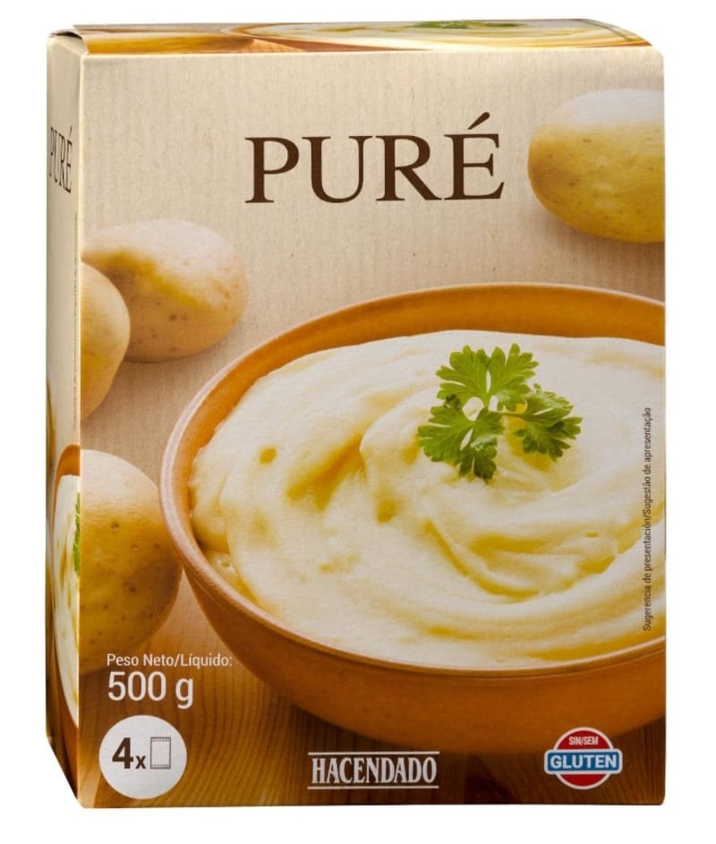 Puré de patatas Hacendado en copos