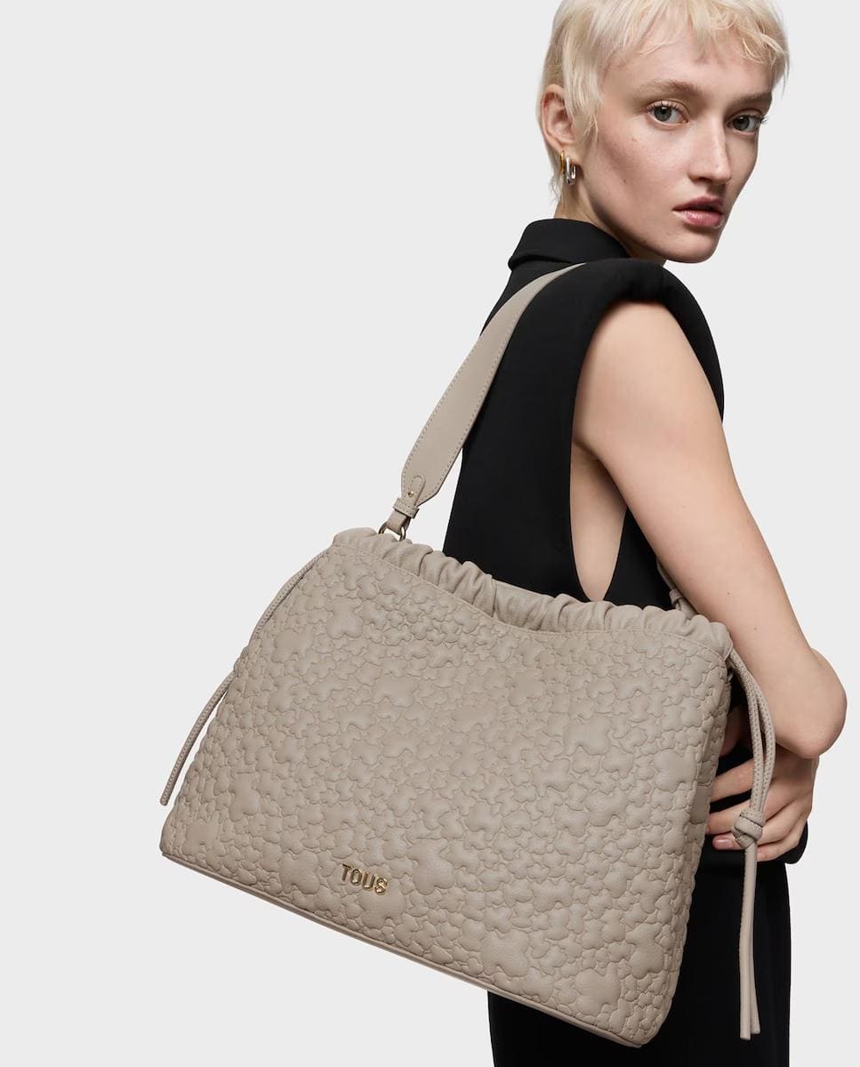 Bolso de hombro Puffy Bear grande con osos