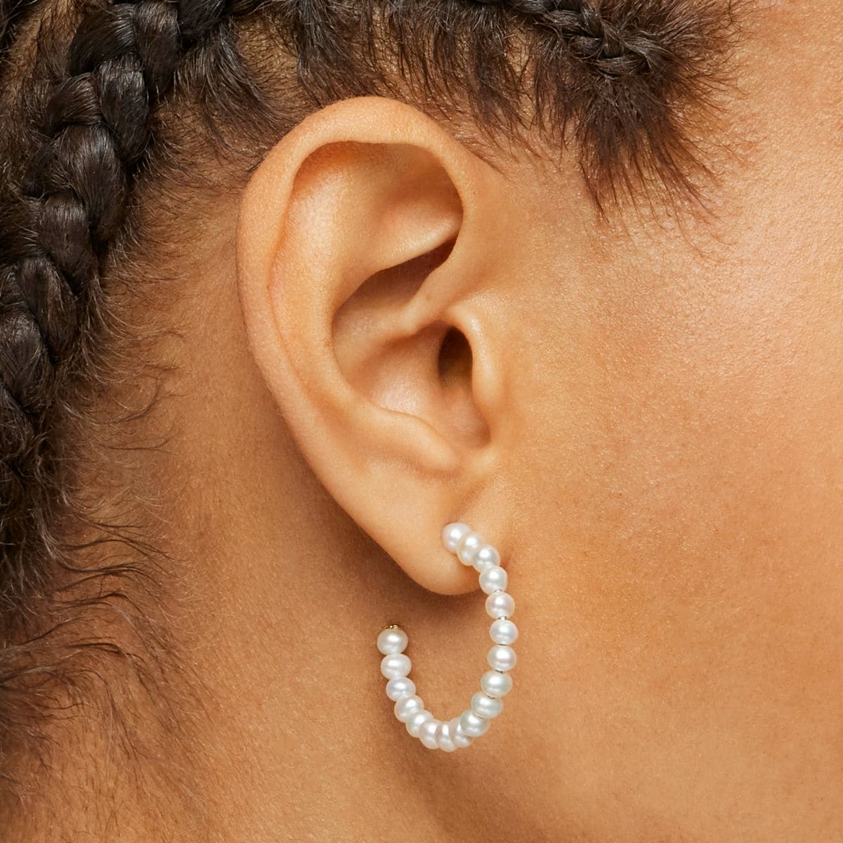 Pendientes aro pequeño de perlas Gloss de Tous