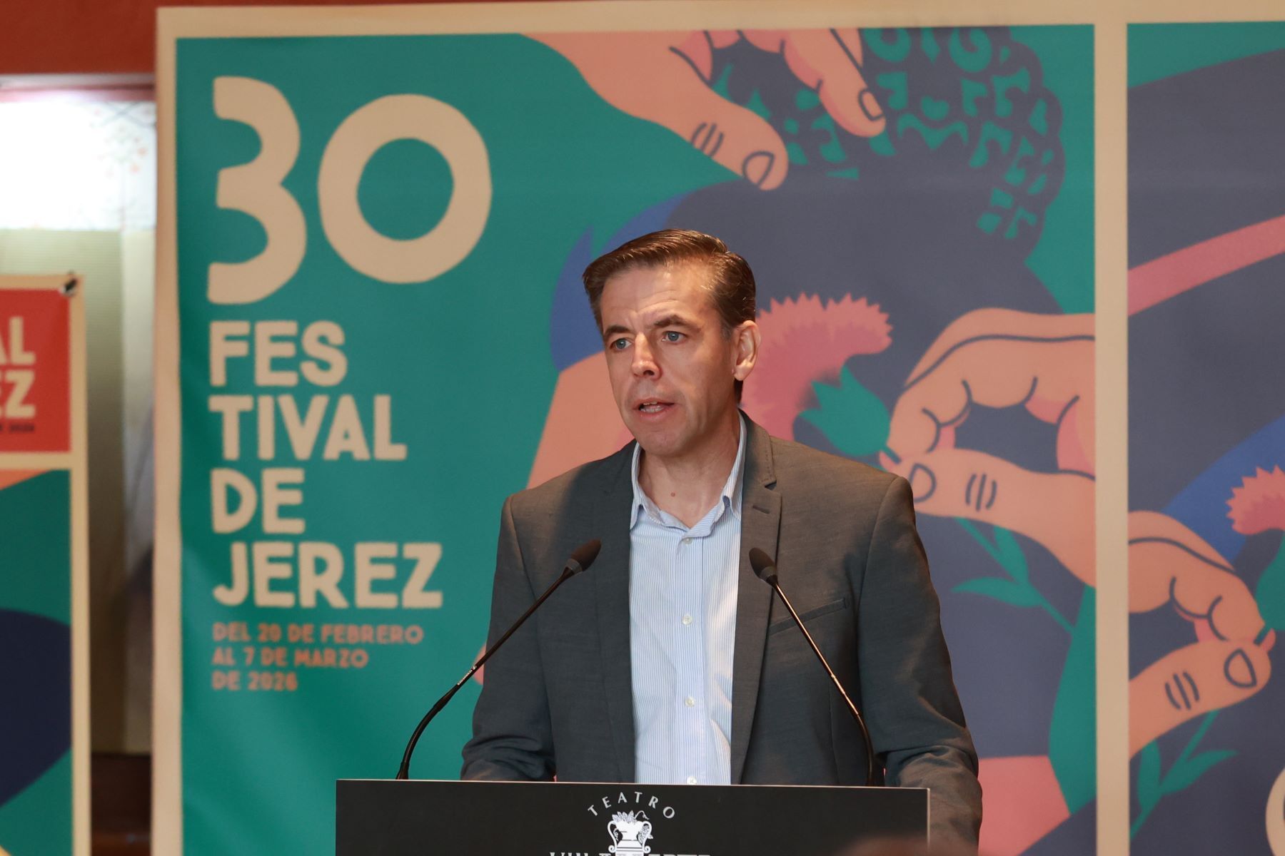 Cristóbal Ortega durante su intervención en la presentación del Festival | Cristo García