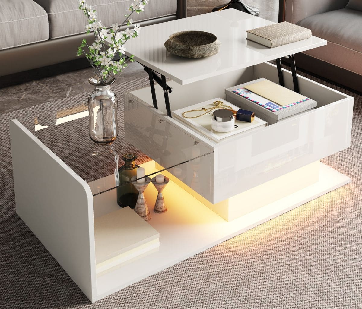 Mesa de centro elevable Muebles Chic de Leroy Merlin